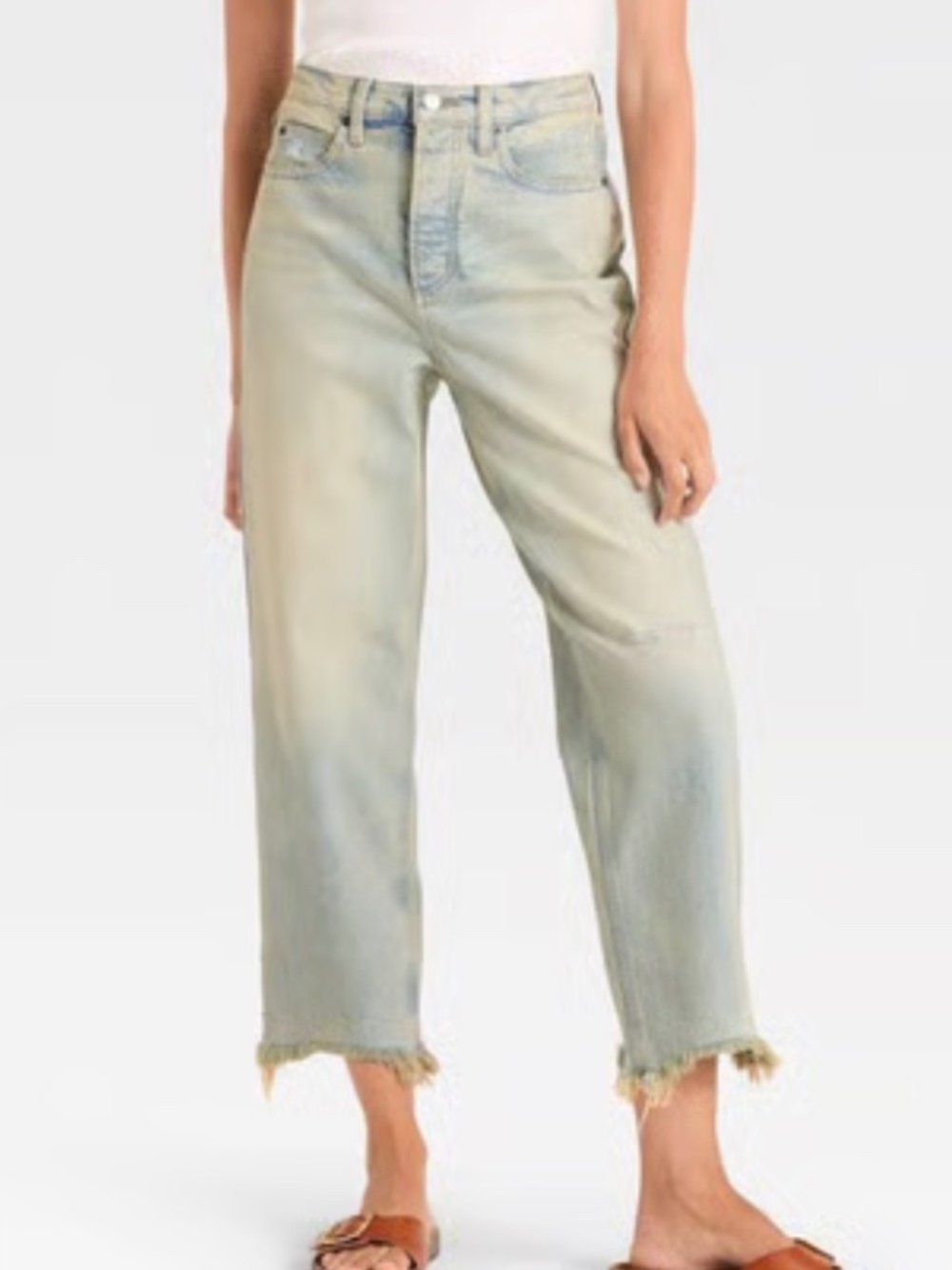 Women's High-Rise Straight Ankle Jeans - Universal Thread™ Light Wash
